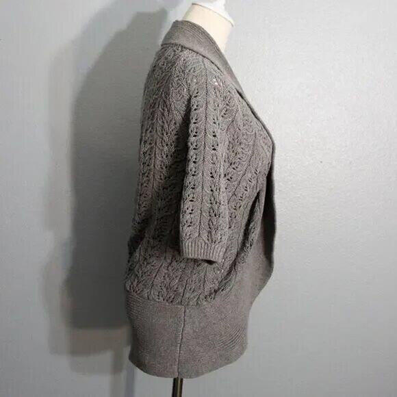 SONOMA KIMONO TEXTURED KNIT OPEN CARDIGAN SWEATER SIZE S - Picture 7 of 10